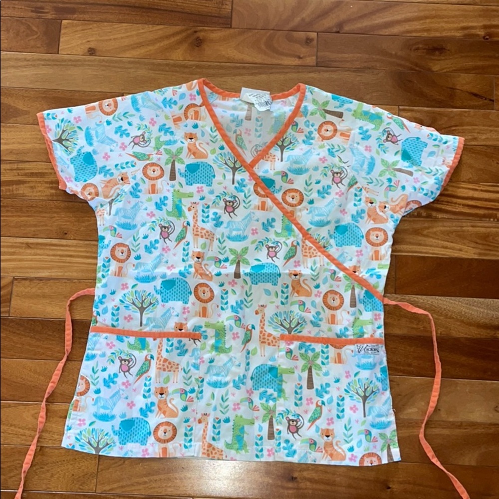 Wrap Scrub Top